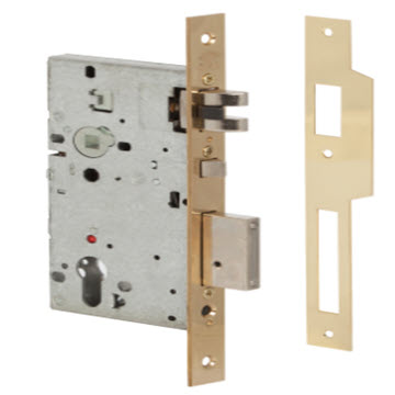 Fechadura para portas de madeira com sistema de segurança anti radiografia 